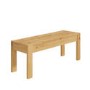 Large Solid Wood Dining Bench - Seats 2 - Emerson