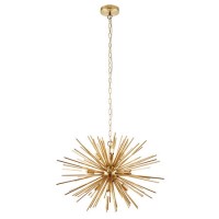 GRADE A2 - 9 Light Gold Sputnik Chandelier - Orta