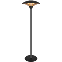 electriQ Mushroom Style Electric Infrared Patio Heater - Black