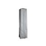 electriQ Pyramid Flame Tower Outdoor Gas Patio Heater - Grey Rattan