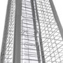 electriQ Pyramid Flame Tower Outdoor Gas Patio Heater - Grey Rattan