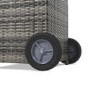 electriQ Mushroom Outdoor Gas Patio Heater - Grey Rattan