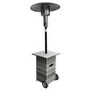 electriQ Mushroom Outdoor Gas Patio Heater - Grey Rattan