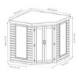 Mercia -  7ft x 7ft Premium Corner Summerhouse