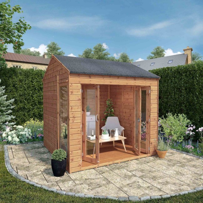 Mercia -  8 x 8ft Vermont Summerhouse with Bi-Fold Doors