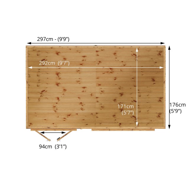 Mercia - 10 x 6 Maine Pent Summerhouse