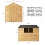 Mercia 8 x 6 Overlap Apex Single Door Shed