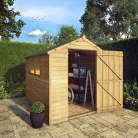 Mercia 8 x 6 Overlap Apex Single Door Shed