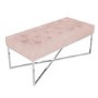 Pink Velvet End of Bed Bench - Esme