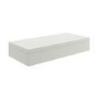 560mm Matt White Wall Hung Floating Shelf - Evora