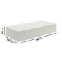 560mm Matt White Wall Hung Floating Shelf - Evora