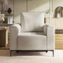 Beige Fabric Electric Recliner Armchair - Ezra