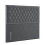 Grey Velvet Double Chesterfield Headboard - Langston