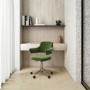 Olive Green Velvet Swivel Office Chair with Arms - Fenix 