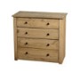 ONLY OPENED - Seconique Panama Solid Pine 4 Drawer Chest of Drawers