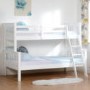 White Triple Sleeper Detachable Bunk Bed - Neptune - Seconique