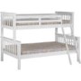 White Triple Sleeper Detachable Bunk Bed - Neptune - Seconique