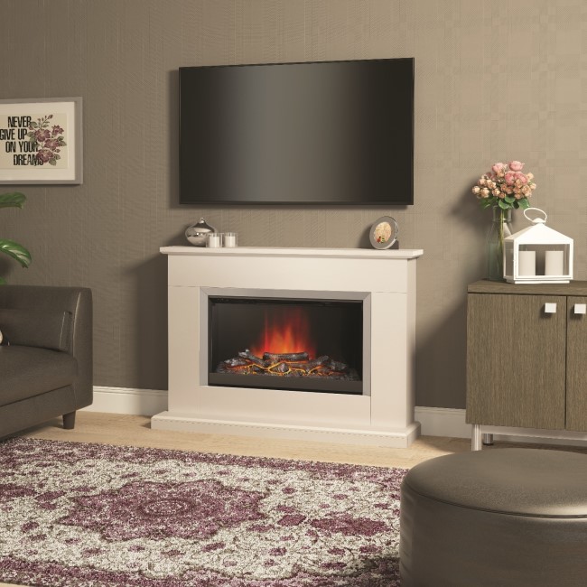 Be Modern Hansford Cashmere Electric Fireplace Suite