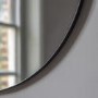 Round Mirror with Black Frame - Caspian House