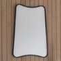 Kurva Black Rectangle Mirror - Caspian House