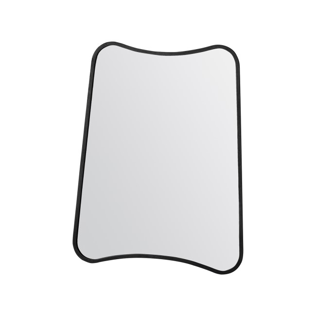 Kurva Black Rectangle Mirror - Caspian House