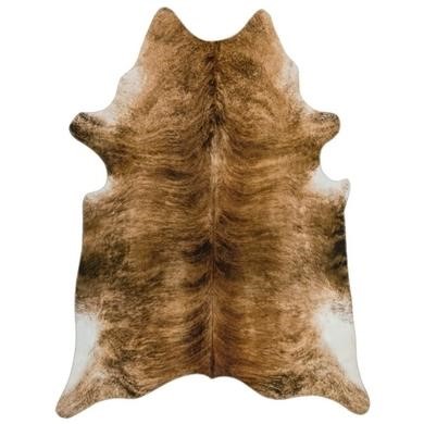 Brown Faux Cowhide Rug - 190x240cm