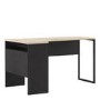 Black Wooden L Shaped Desk with Storage - Function Plus