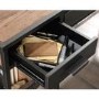 Black Metal L Shaped Desk with Storage - Teknik Office