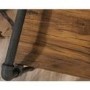 Oak Effect & Metal Desk with Shelves - Iron Foundry - Teknik