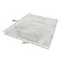 Large Silver Marble Effect Rug - 200x290 cm - Aurora