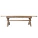 Extendable Oak Refectory Farmhouse Dining Table - Seats 10 - Wickerman