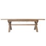 Extendable Oak Refectory Farmhouse Dining Table - Seats 10 - Wickerman