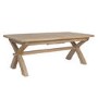 Extendable Oak Refectory Farmhouse Dining Table - Seats 10 - Wickerman