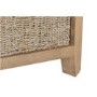 Cream Corner Hall Bench with Wicker Basket