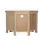 Solid Oak Corner TV Stand with Storage - Pegasus