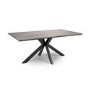 ONLY OPENED - Large Rectangle Grey Wood Dining Table - Seats 8 - Liberty