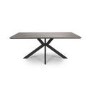 ONLY OPENED - Large Rectangle Grey Wood Dining Table - Seats 8 - Liberty