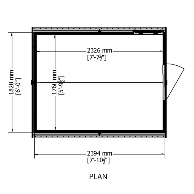 Shire Durham 8 x 6 Shed