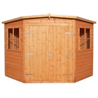 Shire Large Corner Shed with Double Doors 8 x 8ft