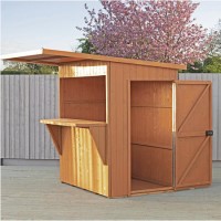 Shire Pent Wooden Garden Bar and Store 6 x 4ft