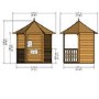 Shire Hexagonal Pressure Treated Garden Arbour 6 x 7ft