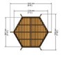 Shire Hexagonal Pressure Treated Garden Arbour 6 x 7ft