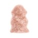 Ripley Genuine Sheepskin Pink Rug - Single 95x65cm