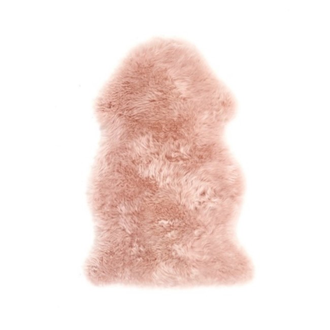 Pink Single Genuine Sheepskin Rug - 95 x 65 cm - Ripley