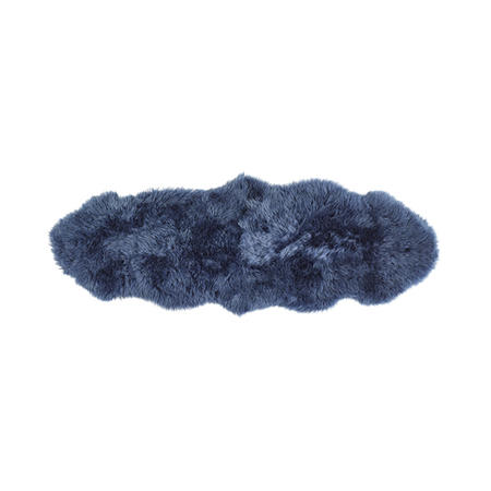 Blue Double Genuine Sheepskin Rug - 175 x 70 cm - Ripley