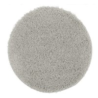 Round Shaggy Silver Rug - 100 x 100 cm - Ripley