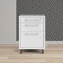 Prima Mobile file cabinet in White