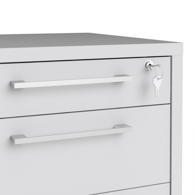 Prima Mobile file cabinet in White