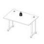 Small White Wooden Desk - Prima