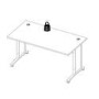 Large White Wooden Desk - Prima 